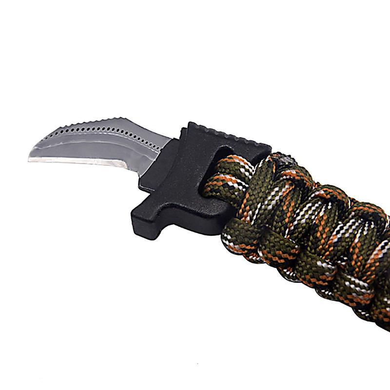 Small Knife Survival Bracelets Sos Kits Multi-Function Camping Parachute Hand-Silvercell Store-as the show-Bargain Bait Box