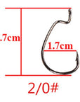 Smart 10Pcs Wide Abdomen Crank Fishing Hooks Bkk Black Nickel Hook For Soft Bait-Wide Gap Hooks-Bargain Bait Box-D-Bargain Bait Box