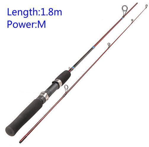 Smart 1.68M/1.8M 2 Sections Fishing Spinning Rod L/M Power Lure Rods Varas De-Spinning Rods-Angler&#39; Store-Yellow-Bargain Bait Box