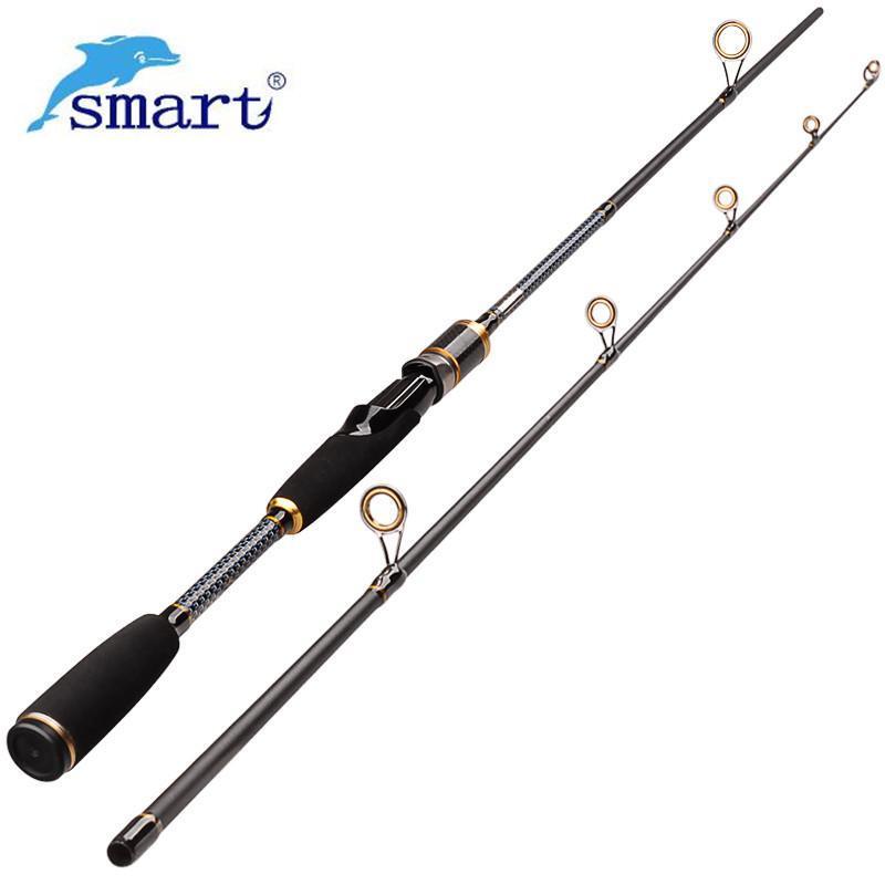 Smart 1.8M Spinning Fishing Rod 2 Section Power:M Carbon Portable Lure Rods Vara-Spinning Rods-smart Official Store-Bargain Bait Box
