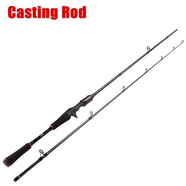 Smart 2.1M Spinning/Casting Fishing Rod M Power 2 Sections Carbon Lure Rods-Baitcasting Rods-Bassking Fishing Tackle Co,Ltd Store-Yellow-Bargain Bait Box