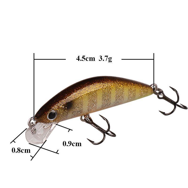 Smart Minnow Fishing Lure 45Mm/3.7G Swimbait Fishing Wobblers Iscas-KeZhi Fishing Tackle Store-NF001-Bargain Bait Box