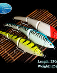 Snake Swimmer 3-Segement Jointed Lures Swimbait Fishing Lures 230Mm125G-TOP TACKLE INDUSTRIES-230mm 125g 001-Bargain Bait Box