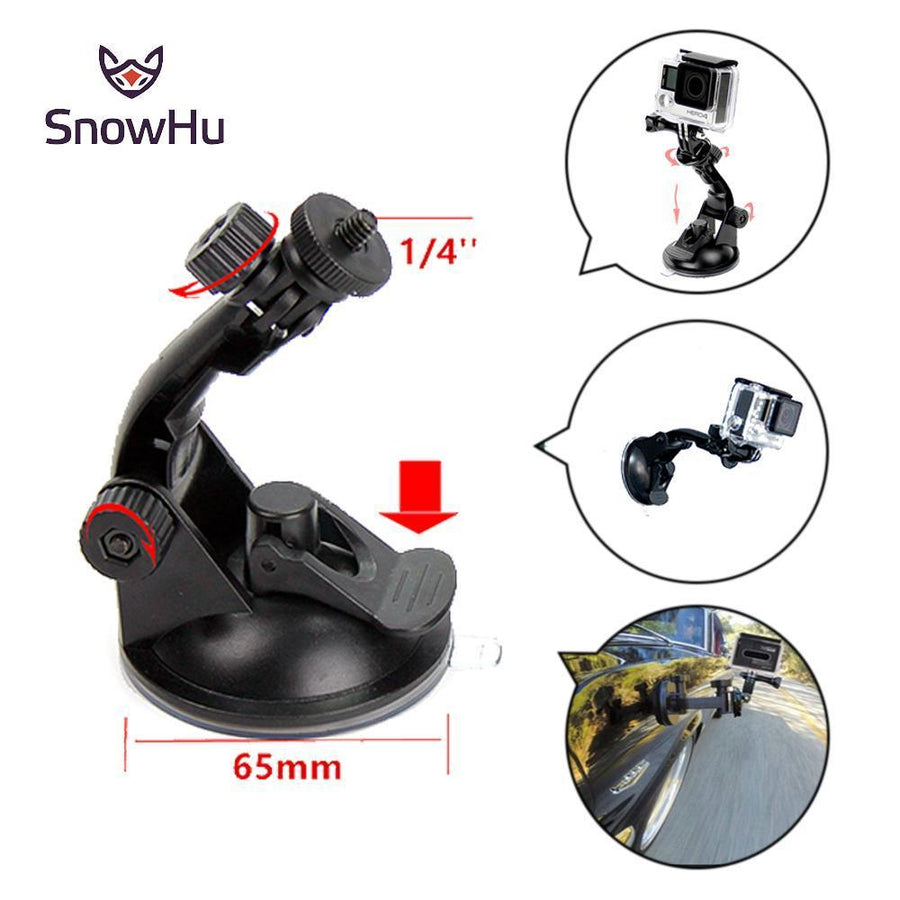 Snowhu Car Suction Cup Adapter Window Glass Tripod For Gopro Hero 6 5 5S 4 3+-Action Cameras-SnowHu &Accessories Store-Bargain Bait Box