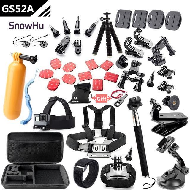 Snowhu For Gopro Accessories Set Mount Tripod For Go Pro Hero 6 5 4 3 Sjcam-Action Cameras-SnowHu Official Store-GS52A-Bargain Bait Box