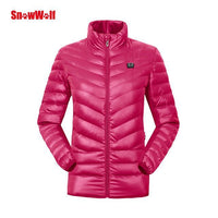 Snowwolf Outdoor Infrared Heating Thermal Windbreaker Women'S Slim-Fit Heated-SNOWWOLF Official Store-Pink-S-Bargain Bait Box