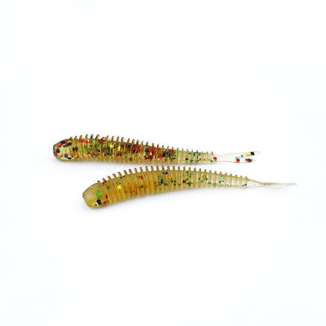 Soft Fishing Lures Split Tail Sandworms 5.8Cm 1G 10Pcs Swimbait Soft B –  Bargain Bait Box