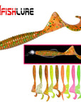 Soft Lure 70Mm 2G Curly Tail Grub Artificial Panfish Crankbait Soft Bait Worm-A Fish Lure Wholesaler-Color1-Bargain Bait Box