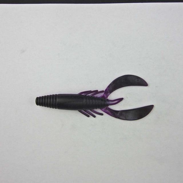 Soft Plastic Bait Shad Worm Crawfish Bass 110Mm/11.5G-Craws-Bargain Bait Box-Purple-Bargain Bait Box
