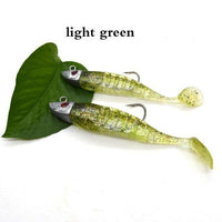 Soft Wobblers Jig Trout Swimbaits 16G 26G Shad Paddle Tail Artificial Bait-Rigged Plastic Swimbaits-FISHING FOR FUN Store-Light Green-16g-Bargain Bait Box