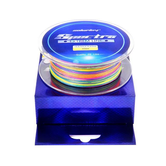 Soloplay 300Yds Super Strong 8 Strands Weaves Pe Braided Multi Color-Master Fishing Tackle Co.,Ltd-1M1Color-0.4-Bargain Bait Box
