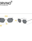 Sorvino Small Crystal Blue Hexagon Sunglasses Men Women Designer Tiny Clear-Sunglasses-SORVINO GLASSES Store-C1-Bargain Bait Box