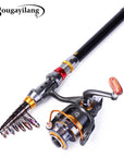 Sougayilang 1.8-3.6M Telescopic Fishing Rod And 11Bb Fishing Reel Wheel Portable-Sougayilang-White-Bargain Bait Box