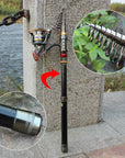 Sougayilang 1.8-3.6M Telescopic Fishing Rod And 11Bb Fishing Reel Wheel Portable-Sougayilang-White-Bargain Bait Box