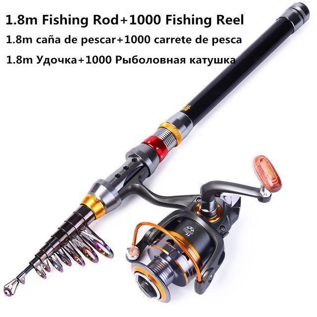 Sougayilang Casting Fishing Rods 1.8M 2.1M 2.4M Telescopic Fishing