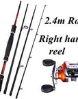 Sougayilang 4 Sections Fishing Rod Spinning 2.1M 2.4M 2.7M Carbon Spinning Rod-Spinning Rods-Gada Fishing Tackle Trade Co., Ltd.-Purple-Bargain Bait Box