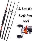 Sougayilang 4 Sections Fishing Rod Spinning 2.1M 2.4M 2.7M Carbon Spinning Rod-Spinning Rods-Gada Fishing Tackle Trade Co., Ltd.-Red-Bargain Bait Box