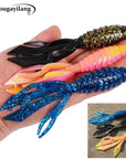 Sougayilang 6Pcs/Lot Super Big Soft Fishing Worm Lures 14G/Pcs Rubber Fishing-Sougayilang-Blue-Bargain Bait Box