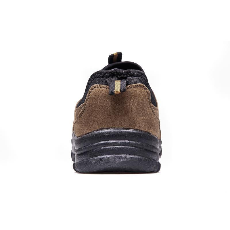 Special Offer Medium(B,M) Hiking Shoes Slip-On Leather Outdoor Trek Suede-GUIZHE Store-Black-7-Bargain Bait Box