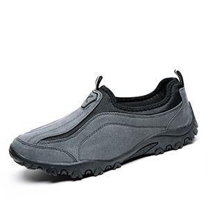 Special Offer Medium(B,M) Hiking Shoes Slip-On Leather Outdoor Trek Suede-GUIZHE Store-Gray-7-Bargain Bait Box