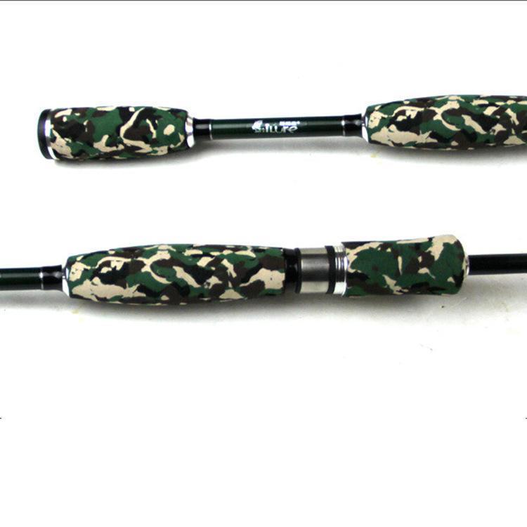 Spinning Carbon Lure Rod 1.98M /2.1M Power Ml Casting Lure Rod Camouflage Colors-Spinning Rods-ZHANG 's Professional lure trade co., LTD-Green-1.98 m-Bargain Bait Box