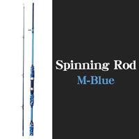 Spinning Casting Hand Lure Fishing Rod Pesca Carbon Pole Canne Carp Fly Gear-Fishing Rods-Shop4435130 Store-spinning Blue-1.5M-Bargain Bait Box