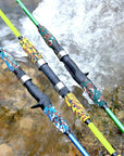 Spinning Casting Hand Lure Fishing Rod Pesca Carbon Pole Canne Carp Fly Gear-Fishing Rods-Shop4435130 Store-spinning Yellow-1.5M-Bargain Bait Box