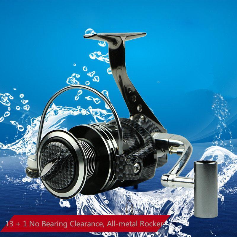 Spinning Fishing Reel 5.1:1 13+1Bb Without Gap All-Aluminum Body Fishing Reel-Spinning Reels-YPYC Sporting Store-1000 Series-Bargain Bait Box