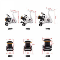 Spinning Fishing Reel Carbon Carp With Free Spare Spool Cm3000 4000 5.2:1-Spinning Reels-Sequoia Outdoor Co., Ltd-3000 Series-Bargain Bait Box