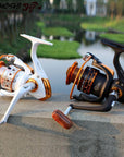 Spinning Fishing Reel White And Black 5.2:1/5.5:1 /4.1:1 13Ball Bearings-Spinning Reels-HUDA Sky Outdoor Equipment Store-White-1000 Series-Bargain Bait Box