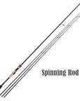 Spinning Rod 2.1M 2.4M Ultralight Carbon Fishing Rod 3 Tips Ml M Mh Casting-Spinning Rods-HANXINGHELIAN Fishing Tackle Store-Dark Grey-2.1 m-Bargain Bait Box