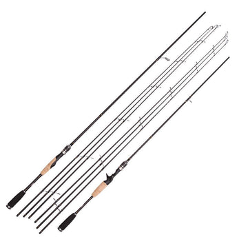 Spinning Rod 2.1M 2.4M Ultralight Carbon Fishing Rod 3 Tips Ml M Mh Casting-Spinning Rods-HANXINGHELIAN Fishing Tackle Store-White-2.1 m-Bargain Bait Box