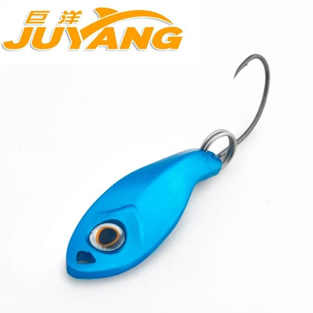 Spoon 0.5G 6 Colors Metal Lure Hard Bait Jig Lures Spinner Tackle-Jigging Spoons-Bargain Bait Box-blue-Bargain Bait Box
