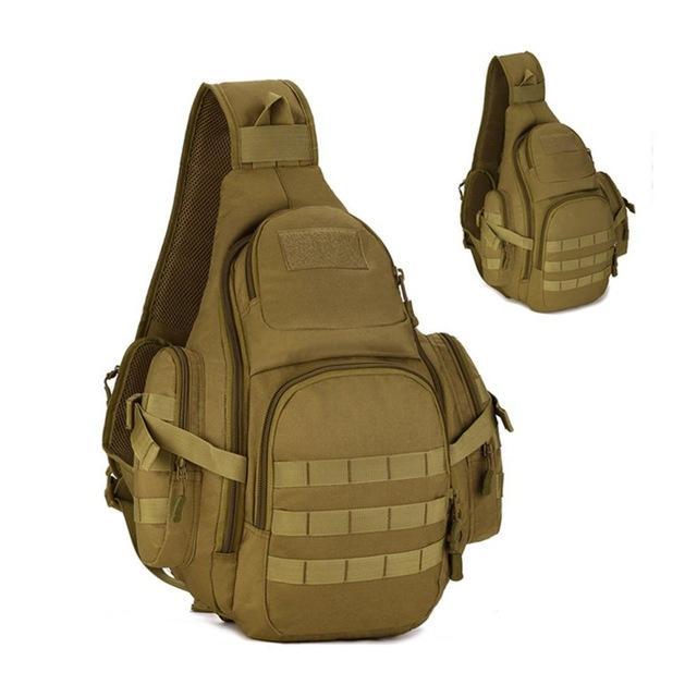 Sport Bag Outdoor Camping Travel Hiking Military Shoulder Tactical Backpack-Smiling of Fei Store-Wolf brown-Bargain Bait Box