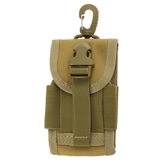 Sports Bags Mini Portable Universal Army Tactical Bag Wear Waterproof Cell Phone-Smiling of Fei Store-Mud color-Bargain Bait Box