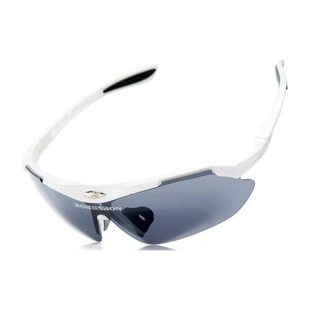 Sports Sun Glasses Hiking Mountaineering Uv400 Camping Eyewear Goggle Pc Lens-Healthier Store-White-Bargain Bait Box