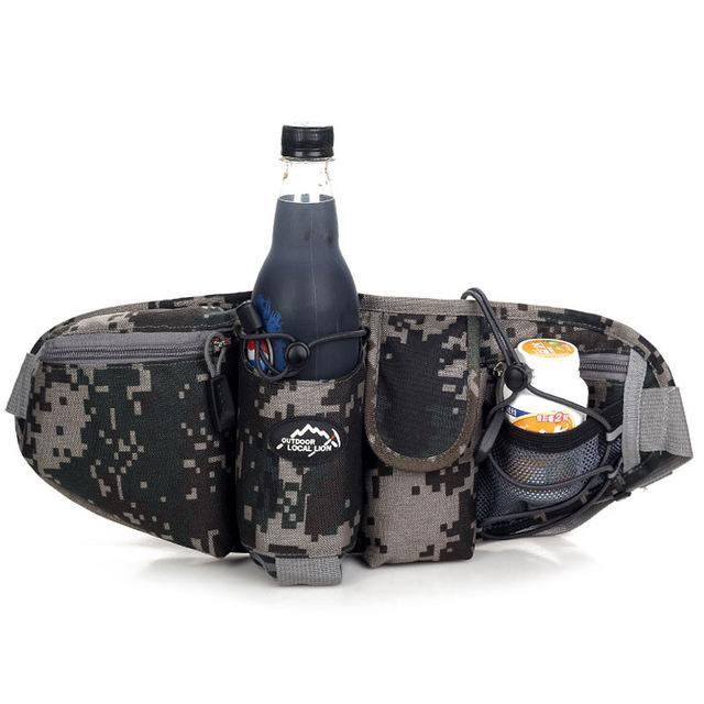 Sports Waist Bag Men Women Pack Outdoor Water Bottle Belt Bag Running Hiking-LooDeel Outdoor Sporting Store-Comf-Bargain Bait Box
