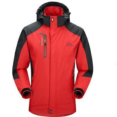 Spring Autumn Mens Softshell Hiking Jackets Male Outdoor Camping Trekking-Mountainskin Outdoor-Red-L-Bargain Bait Box