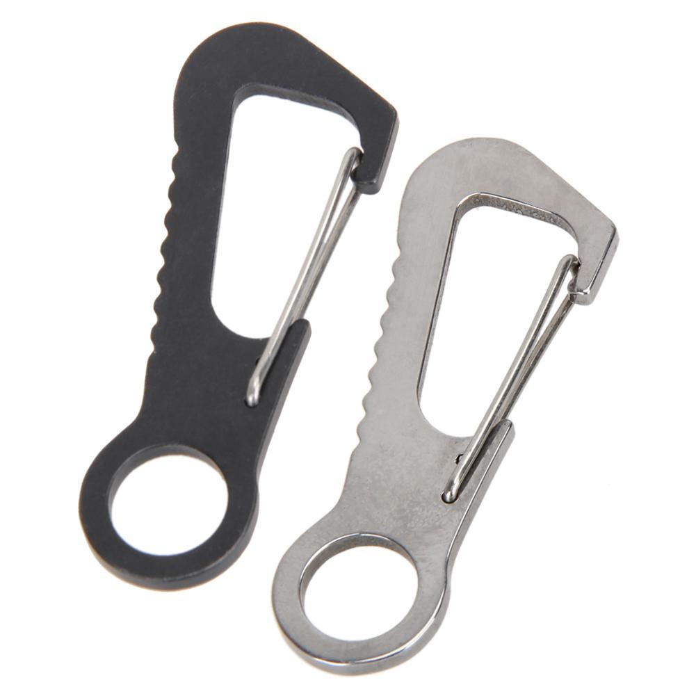 Spring Backpack Clasps Climbing Carabiners Edc Keychain Backpack Spring Clasps-happyeasybuy01-Silver-Bargain Bait Box