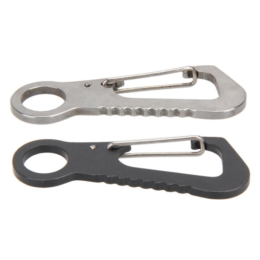 Spring Backpack Clasps Climbing Carabiners Edc Keychain Backpack Spring Clasps-happyeasybuy01-Silver-Bargain Bait Box