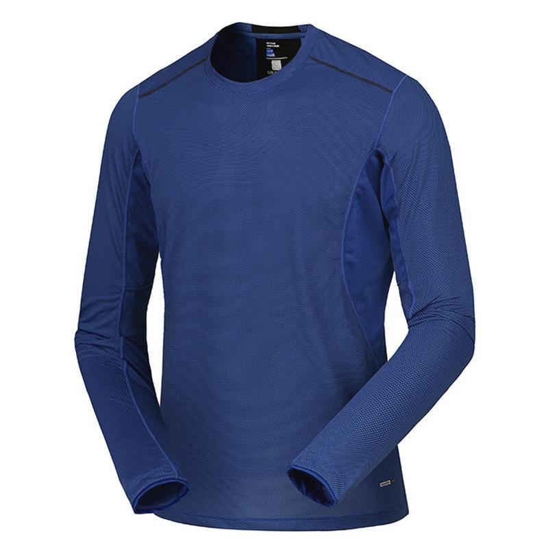 Spring Men Elastic Quick Dry T-Shirt Male Outdoor Tees Long Sleeve Shirt Sport-Himifashion YeahSports Store-Black-M-Bargain Bait Box