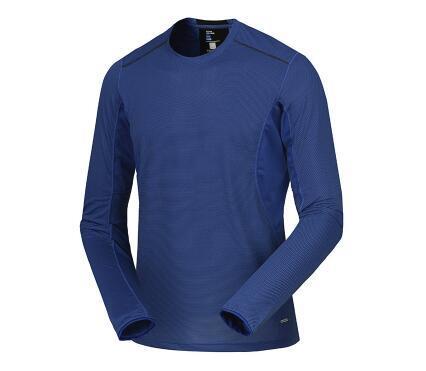 Spring Men Elastic Quick Dry T-Shirt Male Outdoor Tees Long Sleeve Shirt Sport-Himifashion YeahSports Store-Blue-M-Bargain Bait Box