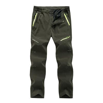 Spring Summer Quick Dry Cool Long Pants Breathable Sports Pant Men Plus Size-fishing pants-Mountainskin Outdoor-Army Green-L-Bargain Bait Box