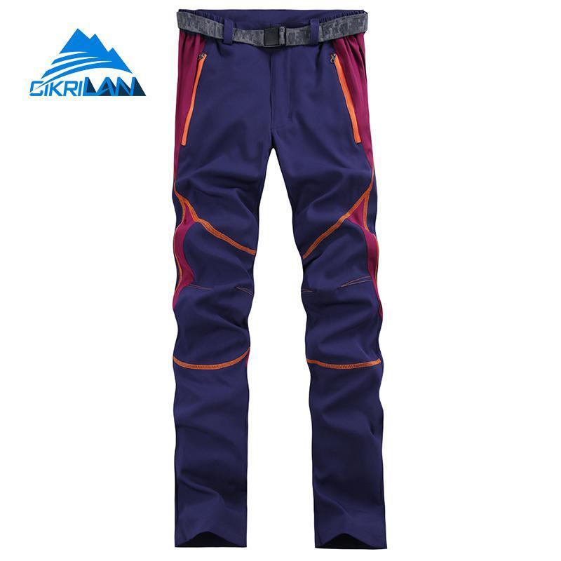 Spring Summer Sunscreen Outdoor Sport Climbing Camping Trousers Quick Dry-CIKRILAN Official Store-Black gray line-S-Bargain Bait Box
