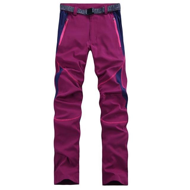 Spring Summer Sunscreen Outdoor Sport Climbing Camping Trousers Quick Dry-CIKRILAN Official Store-Wine red-S-Bargain Bait Box
