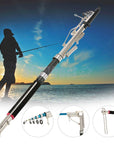 Stainless Steel Automatic Fishing Rod Sea Lake Pool Fishing Pole Device 2.1M-Automatic Fishing Rods-OutdoorSport Lover Store-Bargain Bait Box