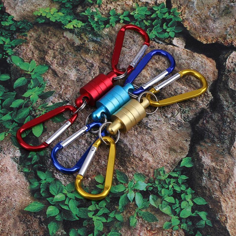 Stainless Steel Carp Fishing Swivels Snap Magnet Buckle Fly Fishing Magnetic Net-Agreement-Yellow-Bargain Bait Box