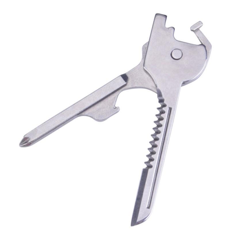 Stainless Steel Edc Multi Tool Keychain Camping Utility Camping Survival-Smiling of Fei Store-Bargain Bait Box