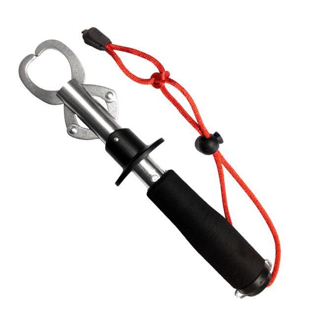 Stainless Steel Fishing Lip Grabber Tackle Lure Trigger Gripper With 15 Kgs-Fishing Scales & Measurement-Bargain Bait Box-Red rope-Bargain Bait Box