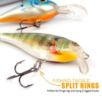 Stainless Steel Fishing Split Rings Lure Solid Ring Loop For Blank Crank Bait-Enjoying Your Life Store-200pcs size4-Bargain Bait Box
